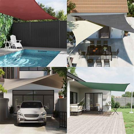 vidaXL Aurinkoverho purje ruskea 7x5x5 m 100% polyesteri Oxford