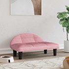 vidaXL Koiranpeti pinkki 70x52x30 cm sametti