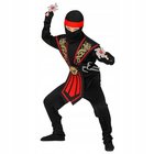 Punainen ninja -asu pojalle, 140 cm