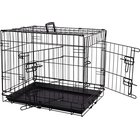Flamingo Mezo Black Metal Dog Cage S 61x43x50 cm