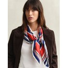 GANT Nautical Stripe Print Silk Scarf - Red - ONE SIZE