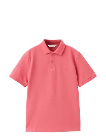Mango Cotton Polo Shirt - Blue - 13-14