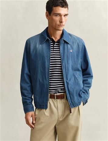 GANT Indigo Windcheater Jacket - Blue - XXL