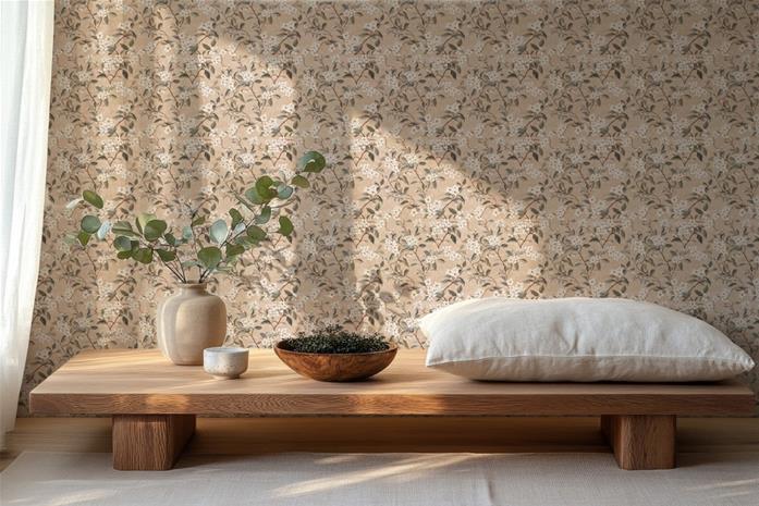Ingalill Beige - 1045601-04 Tapetti