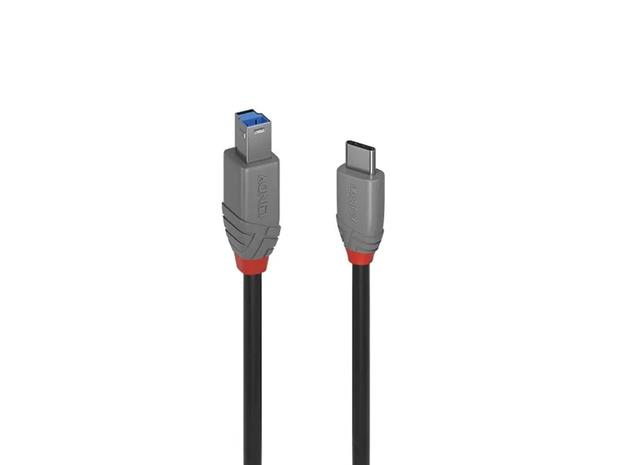 Lindy Anthra Line - USB-C cable - 24 pin USB-C to USB Type B - 2 m