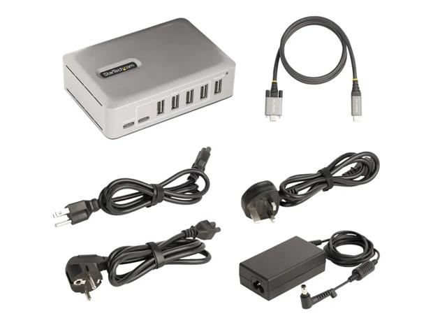 StarTech 7-Port USB-C Hub 5xUSB-A + 2xUSB-C Self-Powered 65W – kuva 3/5