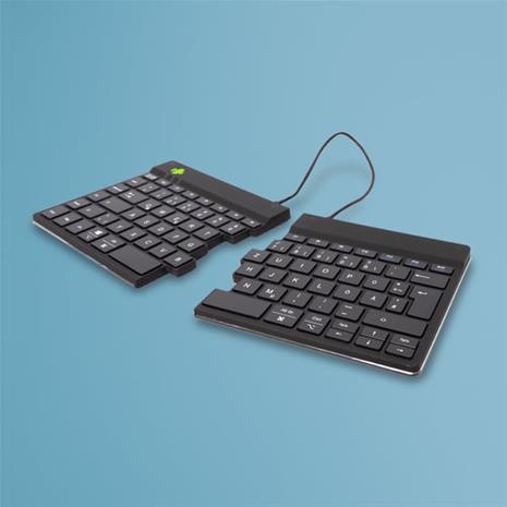 R-Go Split Break ergonomic wireless keyboard, Black (German)