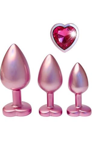 Dream Toys Pearl Pink Plug Set Anaalitapit