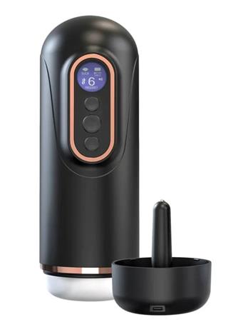 Teazers DEEP CONTROL â€“ Telescopic Masturbator (Black)