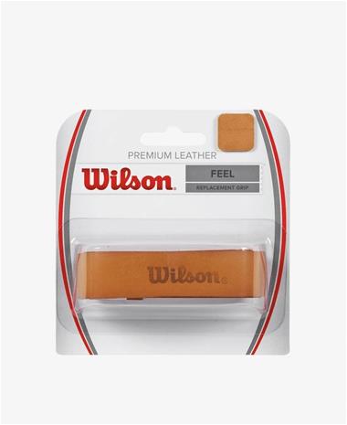 Wilson Premium Leather Grip -grippi, ruskea nahka, 1 kpl