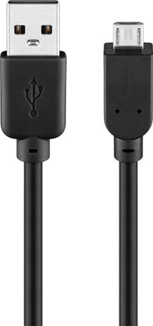 Pro USB-A <-> USB Micro-B - 1.8m - Musta