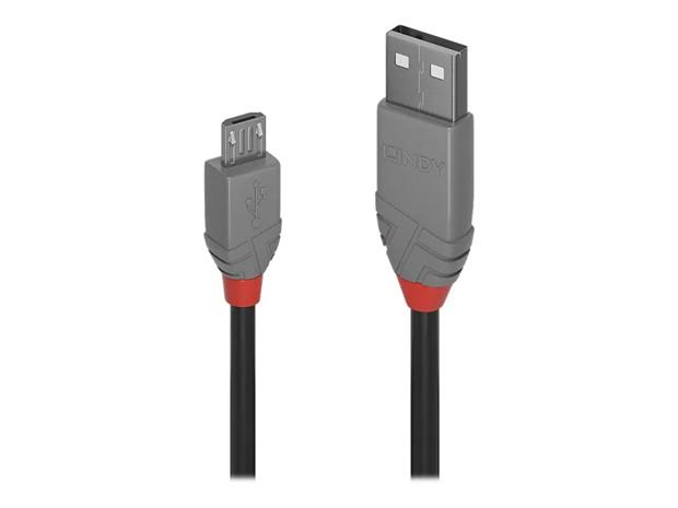 Lindy Anthra Line - USB cable - USB to Micro-USB Type B - 3 m – kuva 2/4