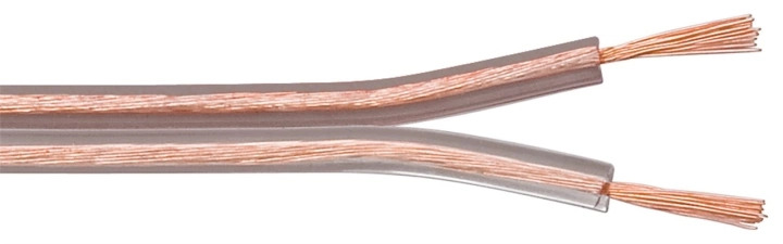 Goobay Kaiutinkaapeli läpinäkyvä CCA