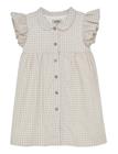 Huttelihut Dress Ss Woven Check - White - 116