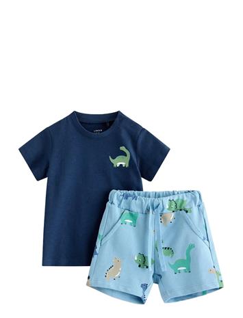 Lindex Set With Top And Shorts - Navy - 104