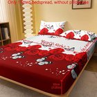 Perhospainettu Kukka-Perhos Kuviollinen Syvä Taskulakana, DF Fitted Sheets-Hua Jiao Die Yin