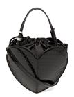 ROTATE Patent Croco Heart Bag - Black - ONE SIZE