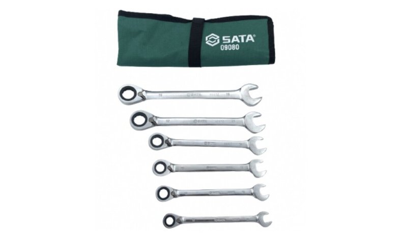 Sata sarja 6 yhdistelmäavainta räikkä