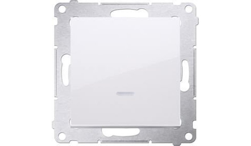 Simon 54 kytkin Led-valolla, valkoinen