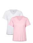 Calvin Klein Golf Tia 2 Pack Relaxed Tee - Pink - XL