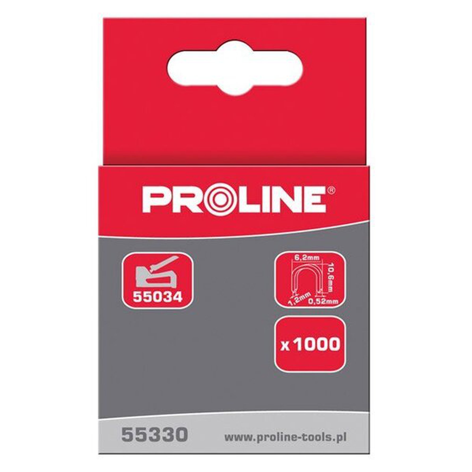 Proline S 6,2 mm puolipyöreät 12 mm paperiliittimet
