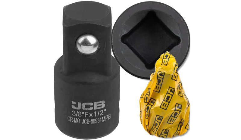 Jcb-iskusovitin Cr-mo 3/8 (f) x 1/2 (m)