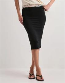 Nelly - Musta - Soft Pencil Skirt
