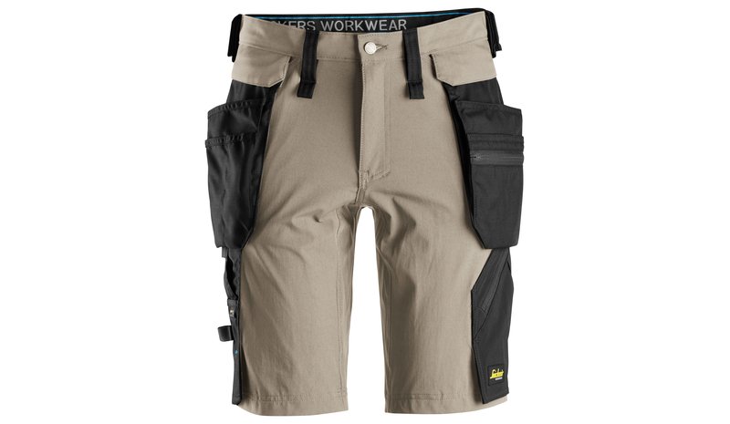 Snickers Workwear 6108-2004 Työshortsit khaki/musta 64