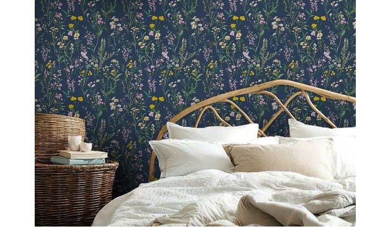 Gunnel Dark Blue - 1040201-04 Tapetti