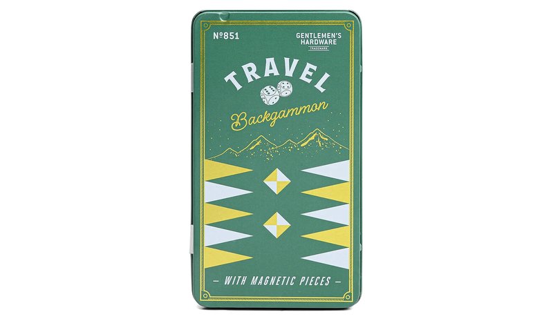 Gentlemen's Hardware Rejse Spil Backgammon - Green - ONE SIZE