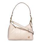 Coach Soft Quilted Leather Juliet Shoulder Bag 25 - Cream - ONE SIZE