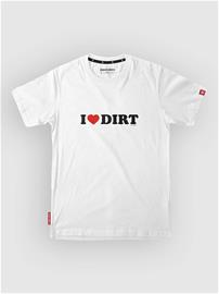 Loose Riders I Heart Dirt Tech Tee white Miehet