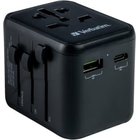 Verbatim Yleismaailmallinen matkasovitin UTA-02 PD20W/QC / 1xUSB / 1xType-C