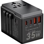 Dudao A35 Universal Travel Adapter Black