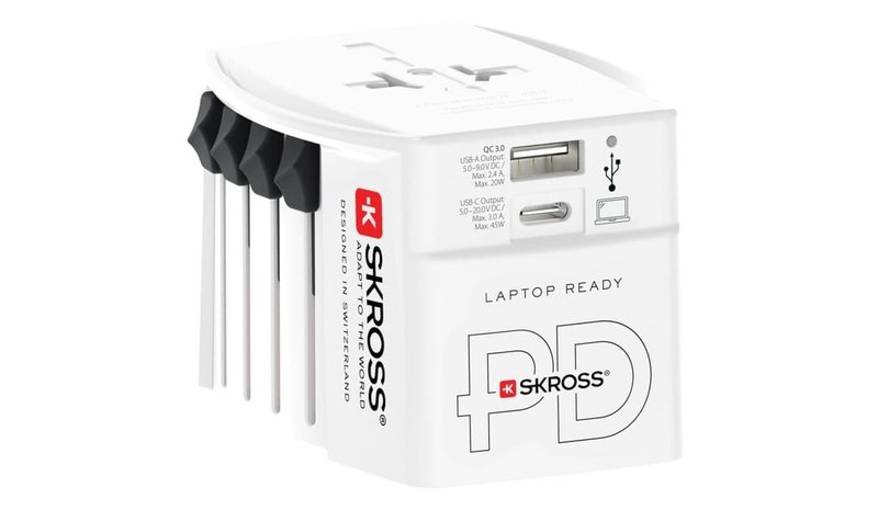 SKROSS World Adapter MUV 1xUSB-C PD 1xUSB-A 45W – kuva 1/6