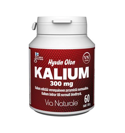 Hyvän Olon Kalium 300mg ravintolisä