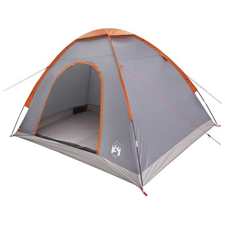 vidaXL Leirintäteltat katolla Harmaa ja oranssi 275 x 215 x 125 cm