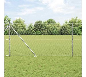 vidaXL Langoitettu este piikeillä 50 x 1,4 m (L x K)