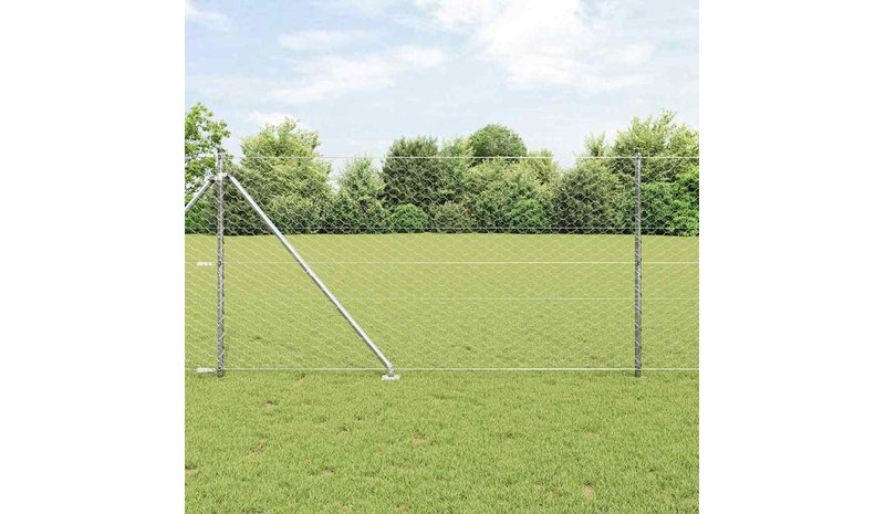 vidaXL Langoitettu este piikeillä 50 x 1,4 m (L x K)