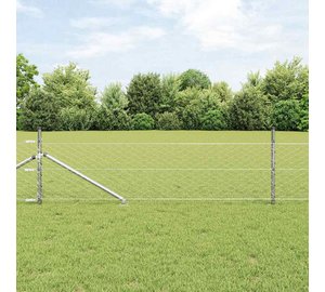 vidaXL Langoitettu este piikeillä 25 x 0,5 m (L x K)