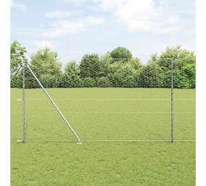 vidaXL Langoitettu este piikeillä 25 x 1,5 m (L x K)