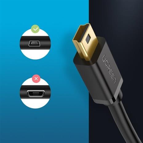 UGREEN kabel USB - mini USB 480 Mbps 3 m US132 (cz