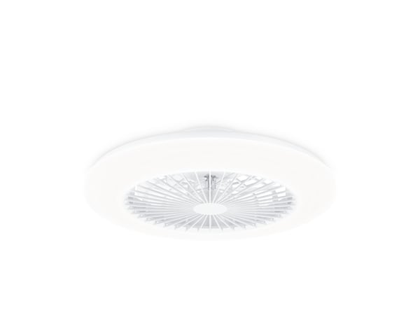 Philipsin LED-kattotuuletin Amigo, kiiltävä valkoinen, 58 cm, CCT