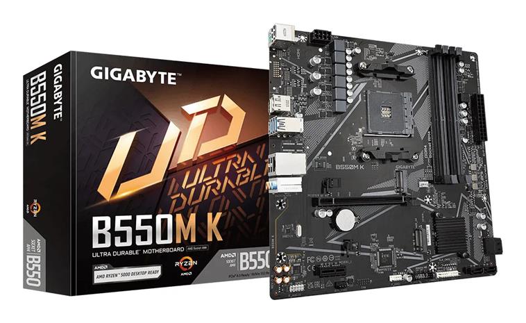 GIGABYTE B550M K Emolevy - AMD B550 - AMD AM4 socket - DDR4 RAM - Micro-ATX – kuva 7/8