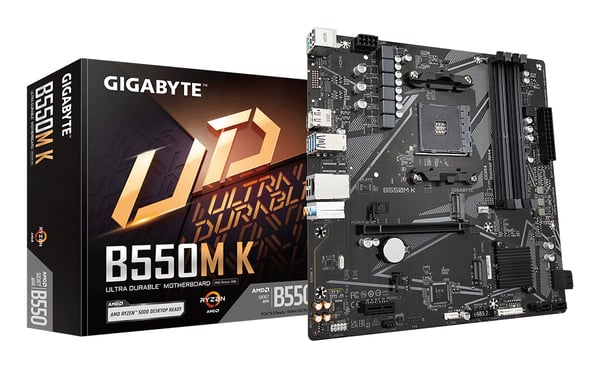 GIGABYTE B550M K Emolevy - AMD B550 - AMD AM4 socket - DDR4 RAM - Micro-ATX – kuva 8/8