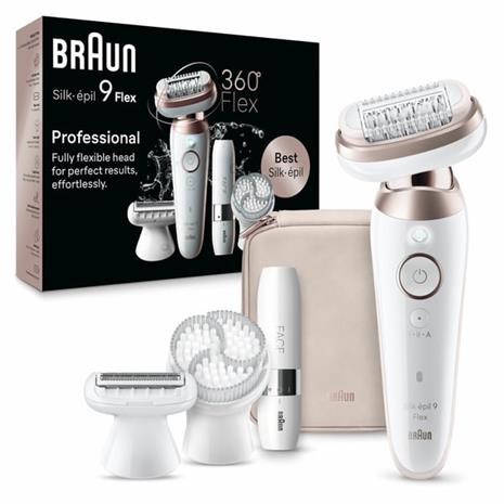 Braun Silk-épil 9 Flex 9-360 3D, epilaattori-ihonhoitolaite
