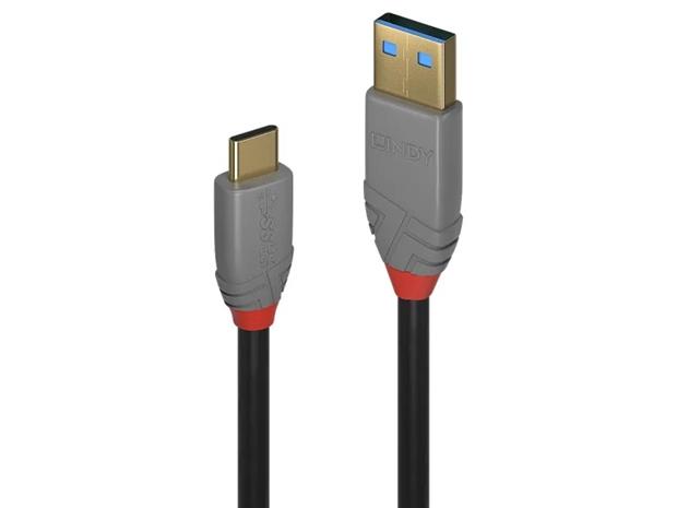 Lindy Anthra Line - USB-C cable - 24 pin USB-C to USB Type A - 1 m