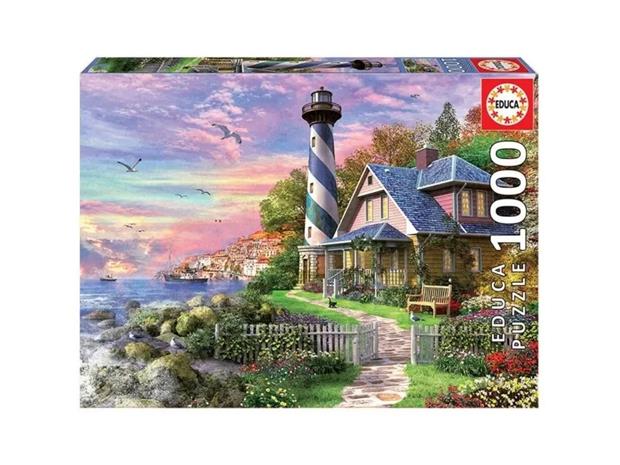 EDUCA Puzzle 1000 Lighthouse A Rock Bay