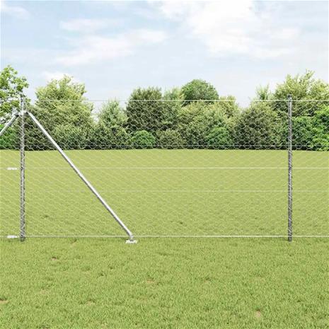 vidaXL Langoitettu este piikeillä 25 x 1,2 m (L x K)