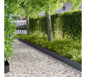 vidaXL Nurmireunus 10 pcs 103 x 20 cm Teräs Antrasiitti